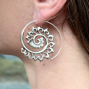 Silver Fern Earrings