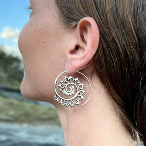 Silver Fern Earrings