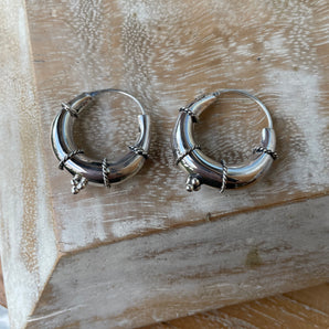 Kaia Sterling Silver Hoops