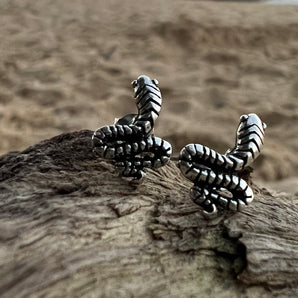 Silver Baby Snake Studs