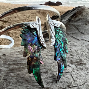 Paua Shell & Silver Angel Armand