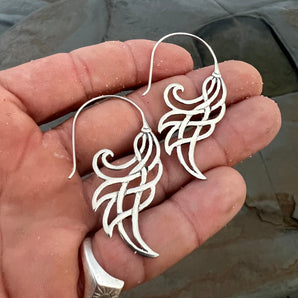 Silver Fire Earrings